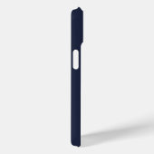 Coques Case-Mate iPhone Script Monogramme bleu marine moderne (Verso / Droite)