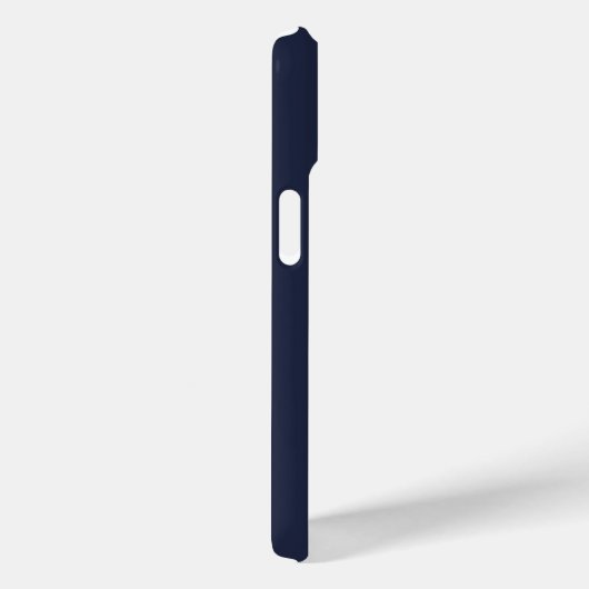 Coques Case-Mate iPhone Script Monogramme bleu marine moderne (Verso / Droite)