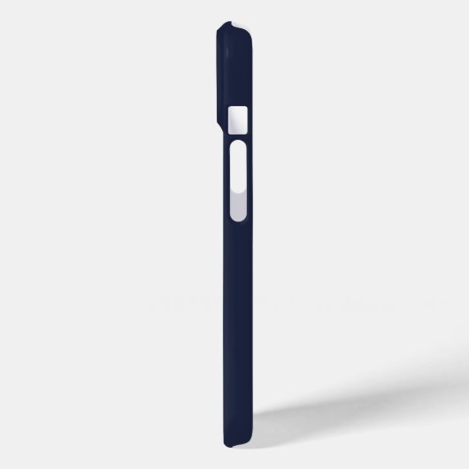 Coques Case-Mate iPhone Script Monogramme bleu marine moderne (Verso / Gauche)