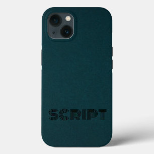Case-Mate iPhone Case Script Monogramme foncé élégant