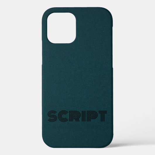 Coques Case-Mate iPhone Script Monogramme foncé élégant (Verso)