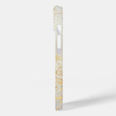 Coques Case-Mate iPhone Script monogramme or argent (Verso / Gauche)