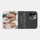 Coques Case-Mate iPhone Script photo girly fun typographie meilleurs amis (Dos (Horizontal))