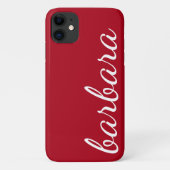 Coques Case-Mate iPhone Script Red tendance personnalisé (Dos)