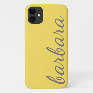 Case-Mate iPhone Case Script tendance jaune personnalisé