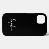 Coques Case-Mate iPhone Script tendance moderne signature personnalisée No (Verso (horizontal))
