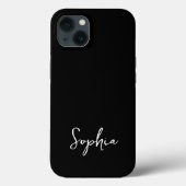 Coques Case-Mate iPhone Script tendance moderne signature personnalisée No (Verso)