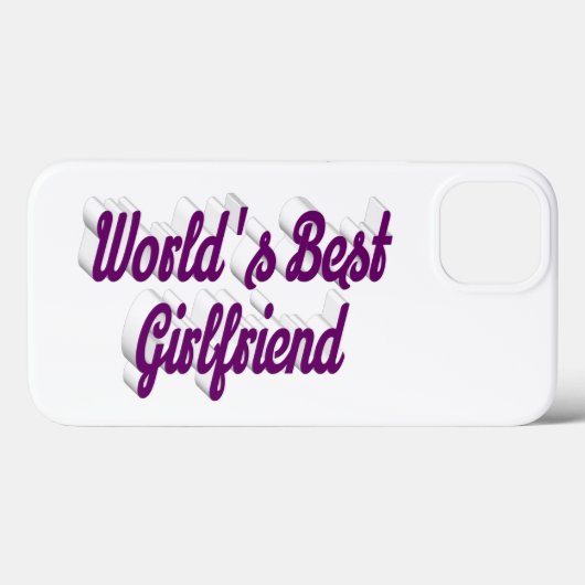 Coques Case-Mate iPhone Script violet petite amie (Verso (horizontal))
