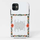 Coques Case-Mate iPhone Scripture, Psaume 11, Botanic (Dos)