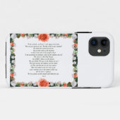 Coques Case-Mate iPhone Scripture, Psaume 11, Botanic (Dos (Horizontal))