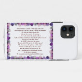 Coques Case-Mate iPhone Scripture, Psaume 11, Purple Roses (Dos (Horizontal))