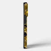 Coques Case-Mate iPhone Sculpture Florale en Or Luxueux (Verso / Droite)