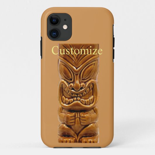 Coques Case-Mate iPhone Sculpture Gold Tiki Thunder_Cove (Dos)