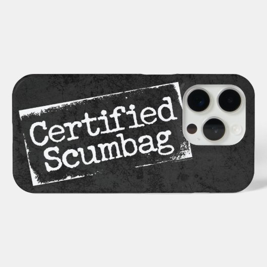 Coques Case-Mate iPhone Scumbag certifié (Verso (horizontal))