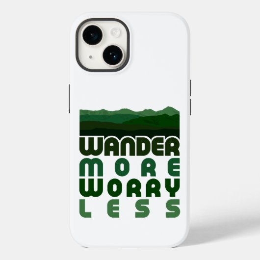 Coques Case-Mate iPhone Se promener plus inquiet moins (Verso)