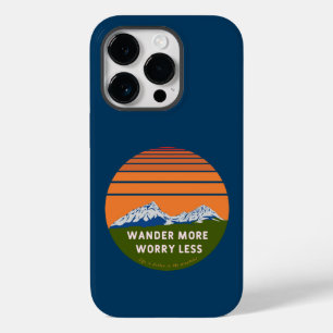 Coque Pour iPhone 14 Pro Se promener plus s'inquiéter moins