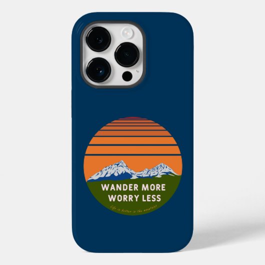 Coques Case-Mate iPhone Se promener plus s'inquiéter moins (Verso)