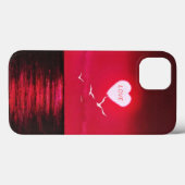 Coques Case-Mate iPhone Sea Sunset Amour Entendre Romantique Noir Rouge Vo (Verso (horizontal))