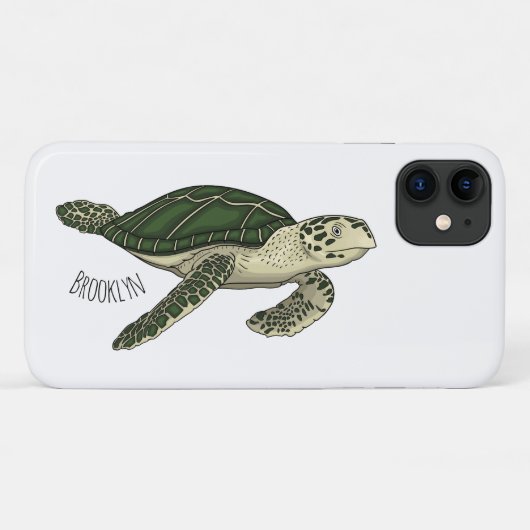 Coques Case-Mate iPhone Sea turtle cartoon (Dos (Horizontal))