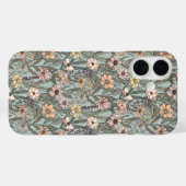 Coques Case-Mate iPhone Seafoam Pink Yellow Retro Wildflower (Verso (horizontal))