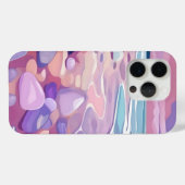 Coques Case-Mate iPhone Seaglass rose, plage, en art numérique (Verso (horizontal))