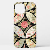 Coques Case-Mate iPhone seamless patchwork floral pattern (Verso)