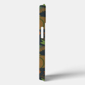 Coques Case-Mate iPhone Seamless pattern Pumpkin & carrot dark background (Verso / Droite)