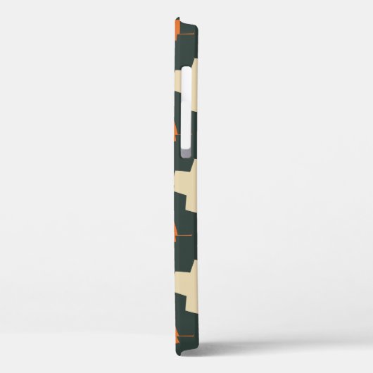 Coques Case-Mate iPhone Seamless pattern with bright geometric elements on (Verso / Gauche)