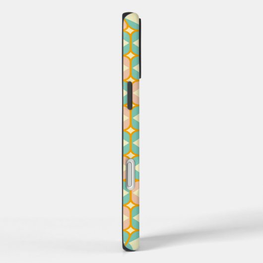 Coques Case-Mate iPhone Seamless retro pattern with rounded squares (Verso / Droite)