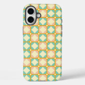 Coques Case-Mate iPhone Seamless retro pattern with rounded squares (Verso)