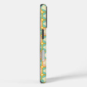 Coques Case-Mate iPhone Seamless retro pattern with rounded squares (Verso / Droite)