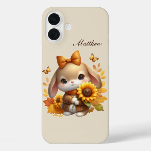 Coques Case-Mate iPhone Seasonal bunny add name (Verso)