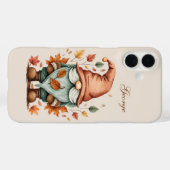 Coques Case-Mate iPhone Seasonal gnome add name  (Verso (horizontal))