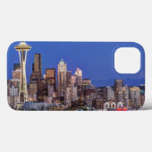 Coques Case-Mate iPhone Seattle, Downtown et Mt Rainier à Twilight (Verso (horizontal))