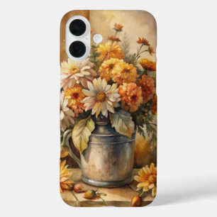 Coques iPhone 16 Plus Seau avec Floral d'automne  