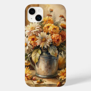 Coque Pour iPhone 14 Plus Seau avec Floral d'automne