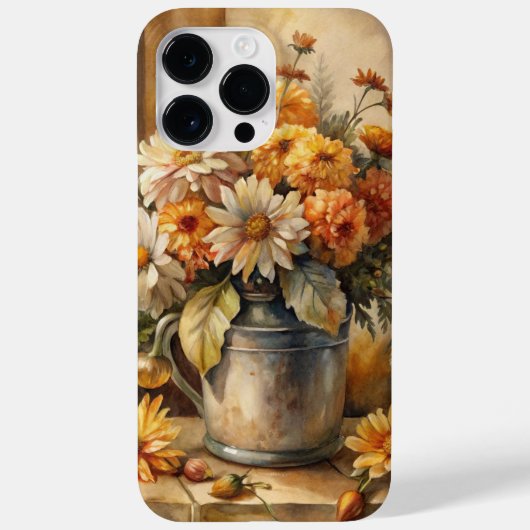 Coques Case-Mate iPhone Seau avec Floral d'automne (Verso)