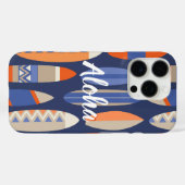 Coques Case-Mate iPhone Secret Beach Hawaiian Surfboards - Bleu (Verso (horizontal))