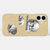 Coques Case-Mate iPhone Section de l'anatomie du crâne humain (Verso (horizontal))