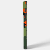 Coques Case-Mate iPhone Sécurité Orange et Camo vert (Verso / Gauche)