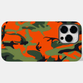 Coques Case-Mate iPhone Sécurité Orange et Camo vert (Verso (horizontal))