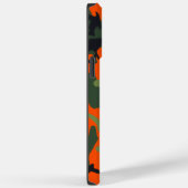 Coques Case-Mate iPhone Sécurité Orange et Camo vert (Verso / Droite)