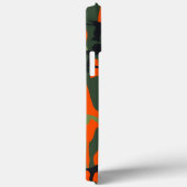 Coques Case-Mate iPhone Sécurité Orange et Camo vert (Verso / Droite)
