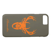 Coques Case-Mate iPhone Sécurité Personnalisée Trophée Orange Chasse Aux C (Dos (Horizontal))