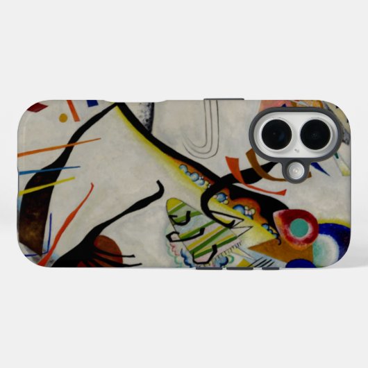Coques Case-Mate iPhone Segment bleu Kandinsky (Verso (horizontal))