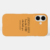 Coques Case-Mate iPhone Seigneur Qui Guérit Orange Simple Chrétien (Verso (horizontal))