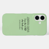 Coques Case-Mate iPhone Seigneur Qui Guérit Simple Vert Clair Chrétien (Verso (horizontal))
