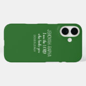 Coques Case-Mate iPhone Seigneur Qui Guérit Vert Foncé Simple Chrétien (Verso (horizontal))