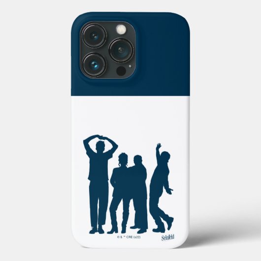 Coques Case-Mate iPhone Seinfeld | Graphique de silhouette de groupe (Verso)