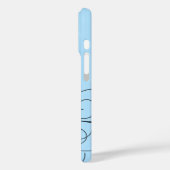 Coques Case-Mate iPhone SELFIE Calligraphie Lettrage Ice Blue Mode (Verso / Gauche)